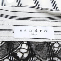 Sandro Kleid in Schwarz/Weiß