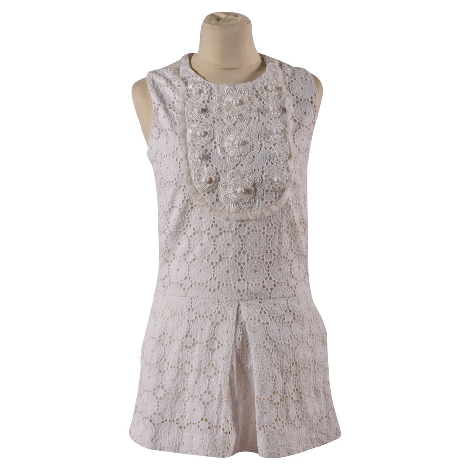 By Malene Birger Kleid aus Baumwolle in Weiß