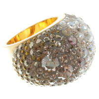 Swarovski 3 ringen met halfedelstenen