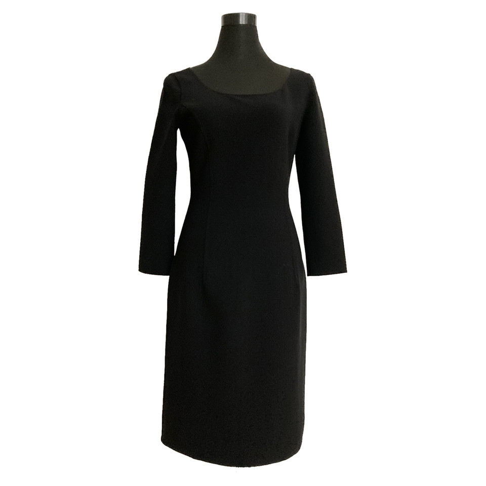 Céline Kleid aus Wolle in Schwarz