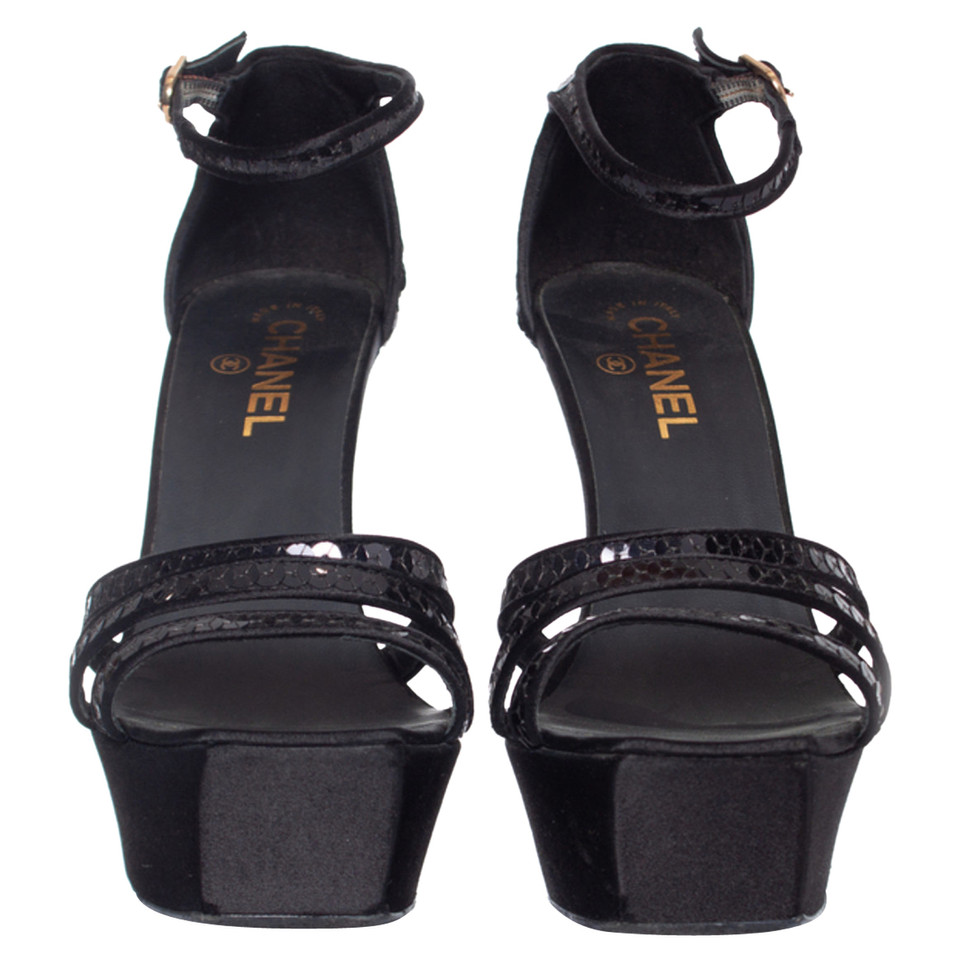 Chanel Sandalen in Schwarz