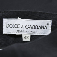 Dolce & Gabbana Paire de Pantalon en Coton en Bleu