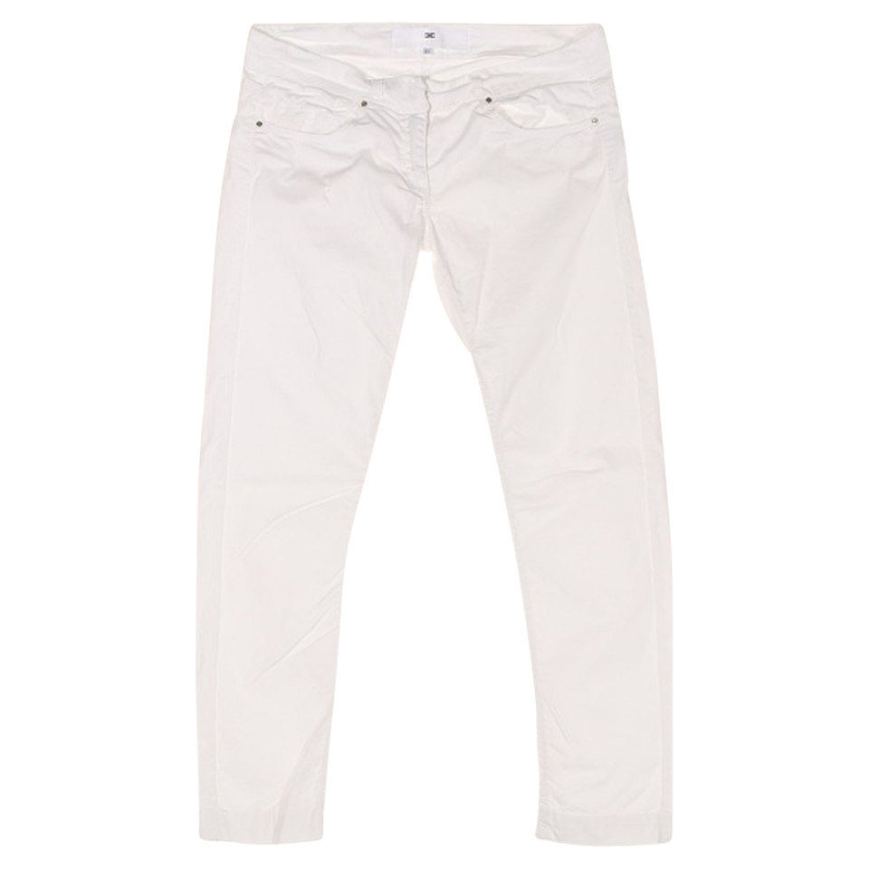 Elisabetta Franchi Jeans aus Baumwolle in Weiß