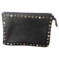 Vince Camuto Clutch Bag Leather in Black