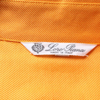 Loro Piana Oberteil aus Baumwolle in Orange