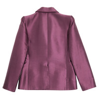 Yves Saint Laurent Jacket/Coat Silk in Violet