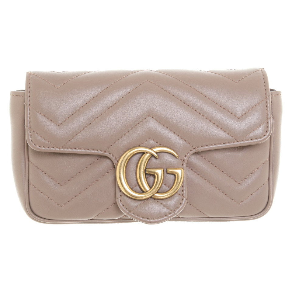 Gucci Marmont Bag Leather in Taupe