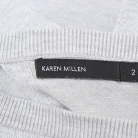 Karen Millen Sweater in grijs / zwart