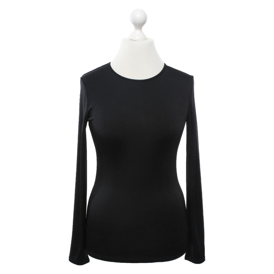 The Row Top en Viscose en Noir