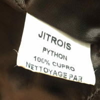 Jitrois Manteau en cuir de python