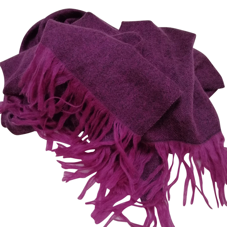Missoni Schal/Tuch aus Wolle in Violett
