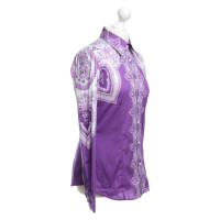Etro Blouse in paars / wit