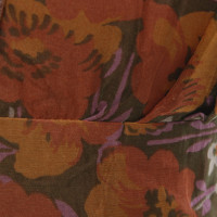 Cacharel zijden jurk met bloemmotief