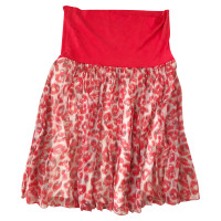 Luisa Cerano Silk skirt with pattern
