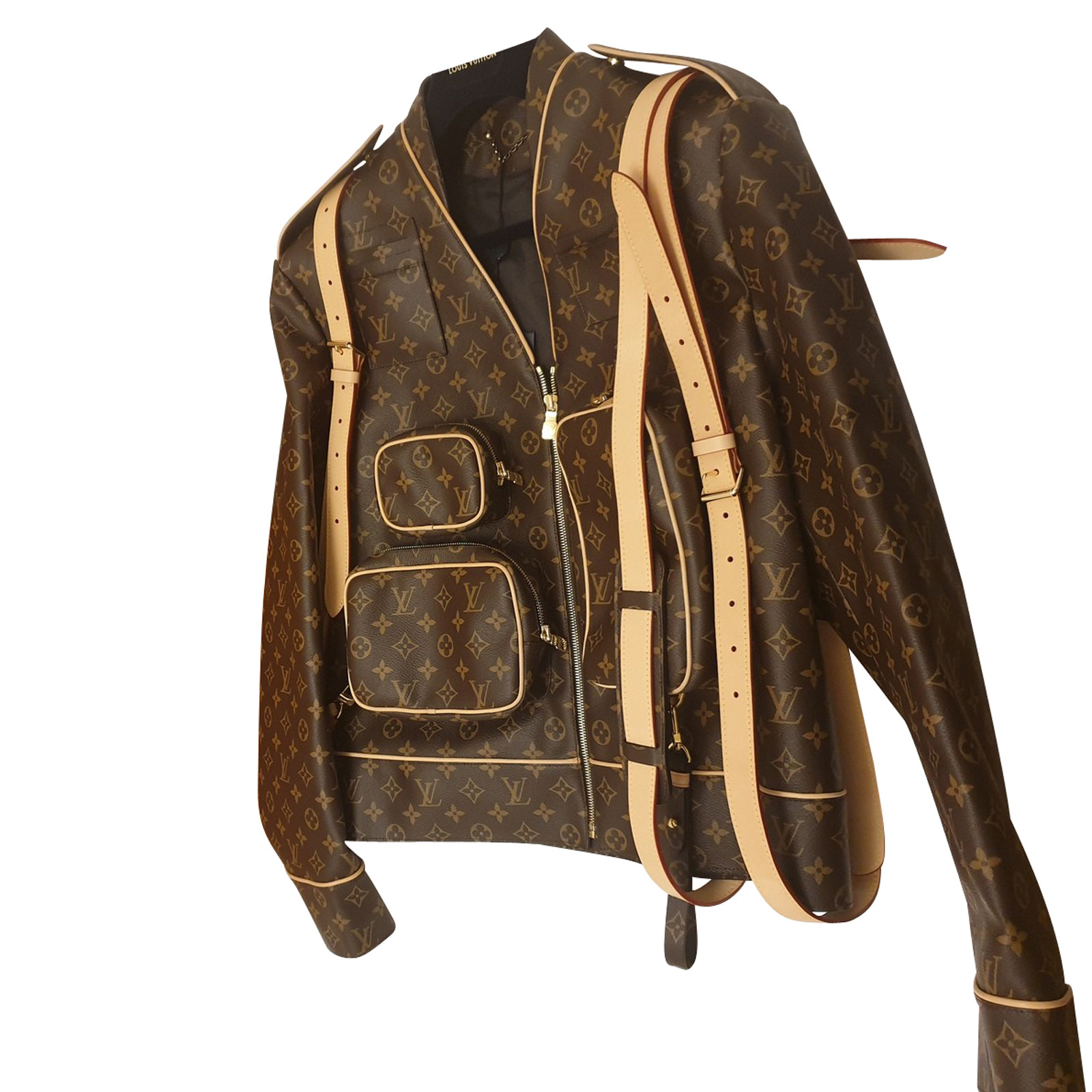Louis Vuitton Jacket/Coat Leather in Brown - Second Hand Louis Vuitton  Jacket/Coat Leather in Brown buy used for 7000€ (3976708)