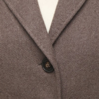Nusco Jacke/Mantel aus Wolle in Beige