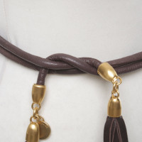 Rena Lange Brown belt with leather tassels
