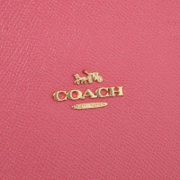 Coach Shopper Leer in Roze