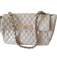 Guess Shoulder bag Leather in Cream