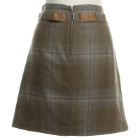 Brunello Cucinelli skirt with check pattern
