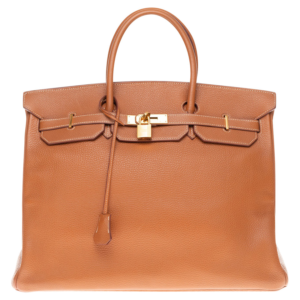 Hermès Birkin Bag 40 in Pelle in Oro