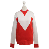 Céline Pullover in red / white