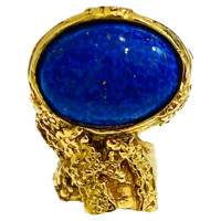 Yves Saint Laurent Ring Yellow gold in Blue