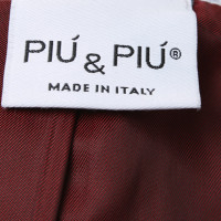 Piu & Piu Tailleur pantalone in nero / marrone