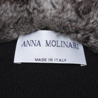 Anna Molinari Twin set con vera pelliccia