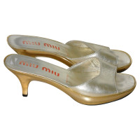 Miu Miu Sandali in oro