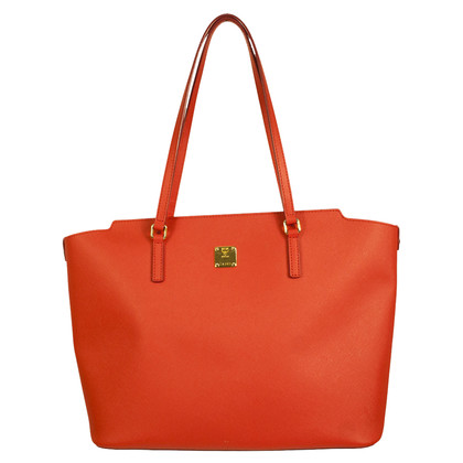 Mcm Tote bag Leather in Red