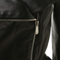 Christian Dior Leren jas in zwart 