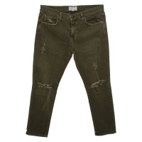 Current Elliott Jeans aus Baumwolle in Khaki