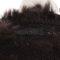 Pinko Cape with fur trim