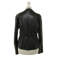 Golden Goose Leather jacket in black