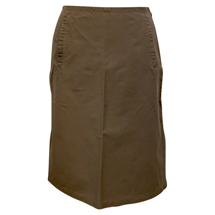 Max Mara Skirt Cotton in Taupe