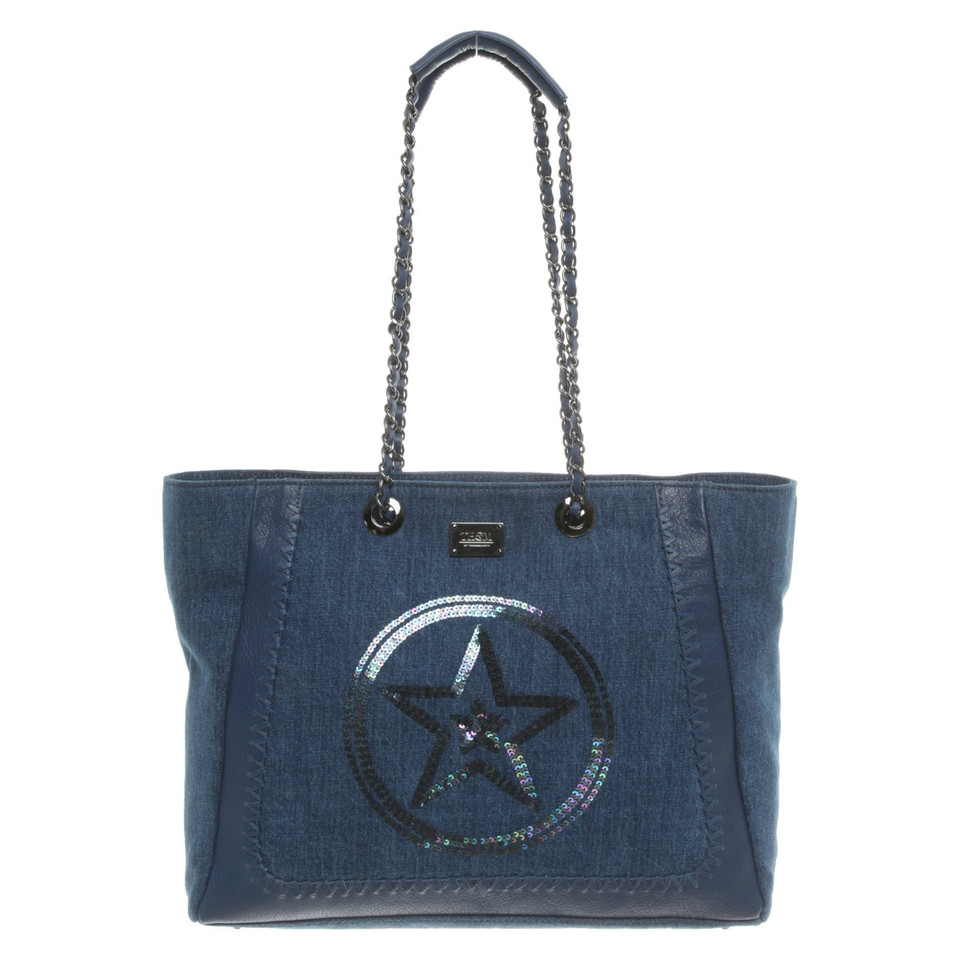 Thomas Rath Shopper en Denim en Bleu