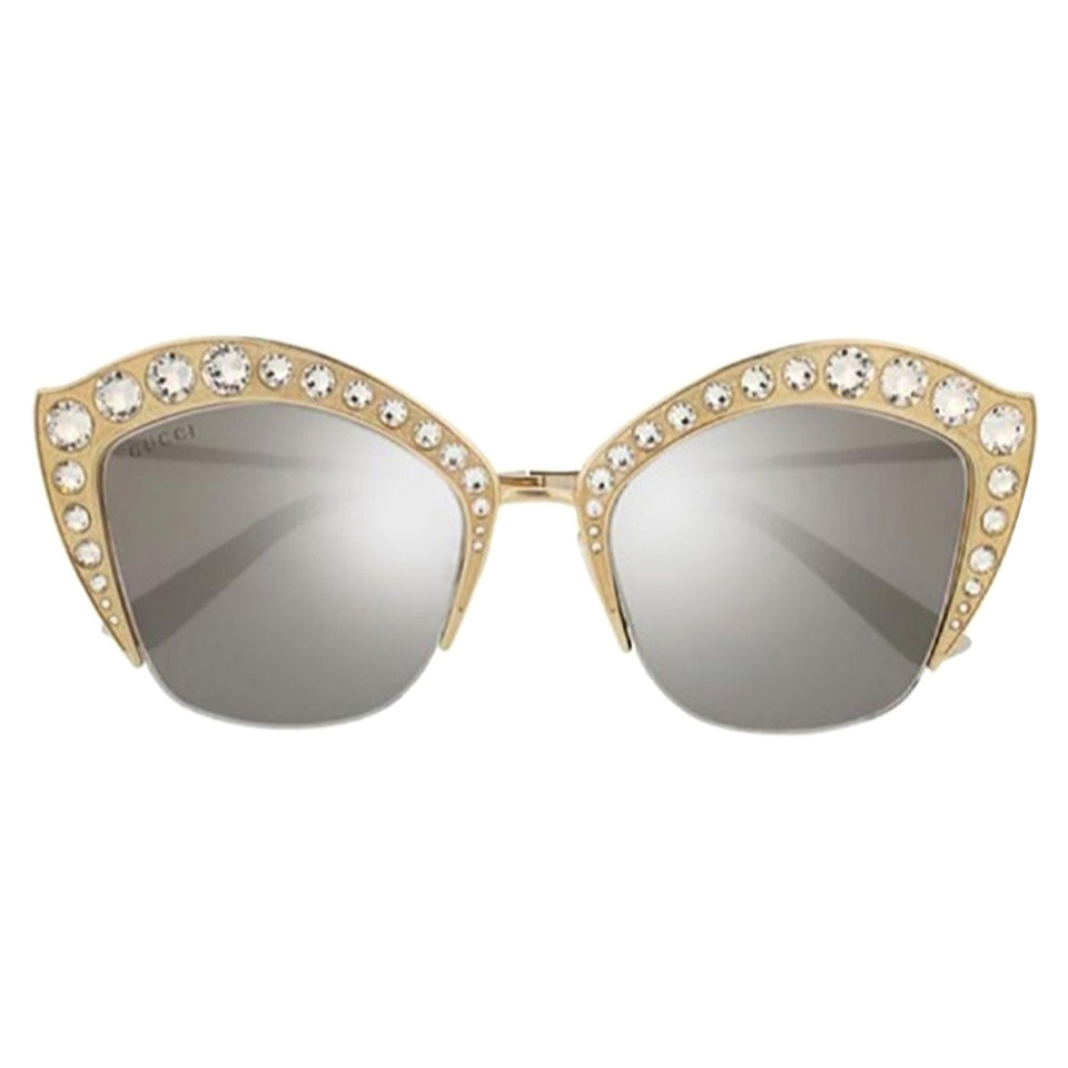 Gucci Sonnenbrille aus Baumwolle in Gold