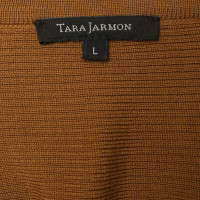 Tara Jarmon Sweater with suede in ochre