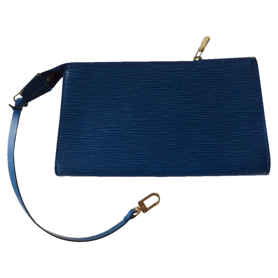 Louis Vuitton Blue Leather epi pouch