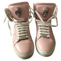 Philipp Plein Chaussures de sport en Cuir en Rose/pink