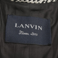 Lanvin Tweed jas in zwart / White
