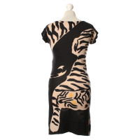 Diane Von Furstenberg Fine knit dress with Tiger pattern