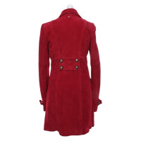 Dondup Jacket/Coat Suede in Red