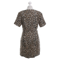 Baum Und Pferdgarten Bouclé-Kleid mit Leopardenmuster