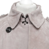 Burberry Trenchcoat gemaakt van suede leer