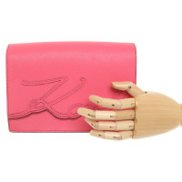 Karl Lagerfeld Shoulder bag Leather in Pink