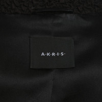 Akris Jacket/Coat Wool in Brown