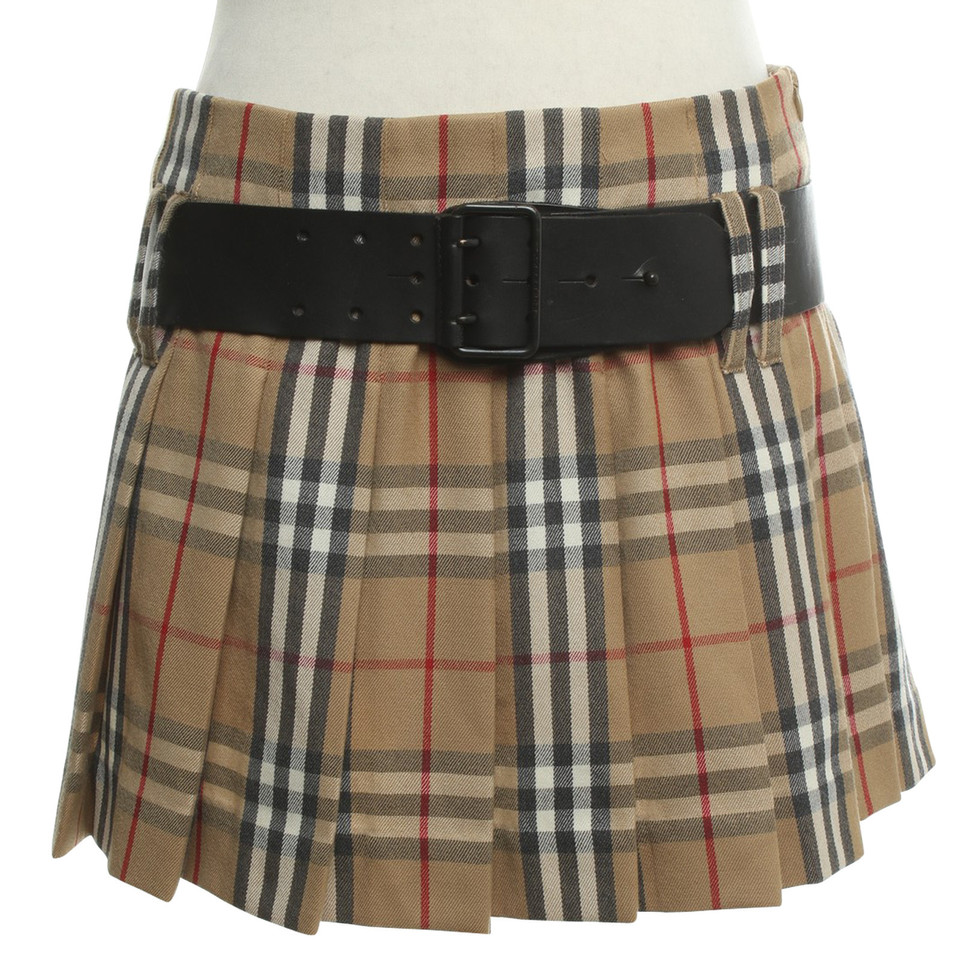 Burberry Pleated skirt with nova check pattern