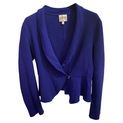 Armani Collezioni Blazer aus Wolle in Blau